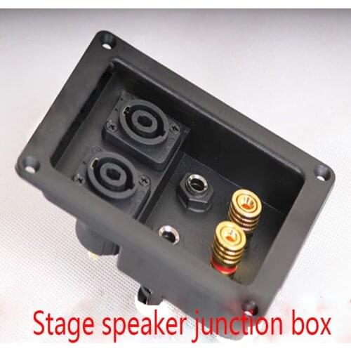 10pcs/lot Professional stage speaker junction box connector with double card faucet 6.5mm socket with 502# binding post