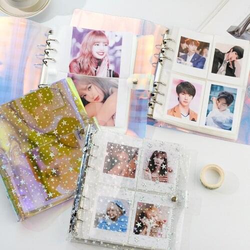 200 Pockets Photo Album 6 Ring Binder Jelly Color Album for Fujifilm Instax Mini Film 11 9 8 7s LiPlay Link Name Card Holder