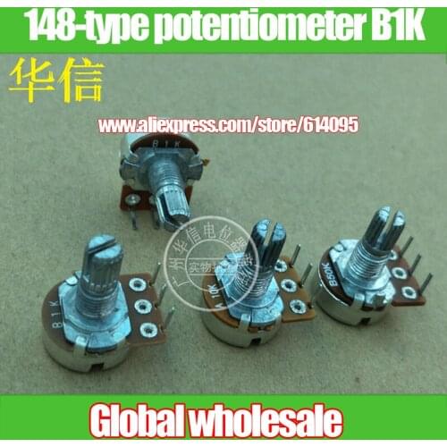 8pcs APAI 148-type single potentiometer B1K / internal bowl feet / handle length 15MM flower