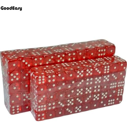 Acrylic Transaprent Digital Dices Entertainment Gambling Drinking Dice Casino Texas Poker 6 Side Translucent Dice Set Board Game