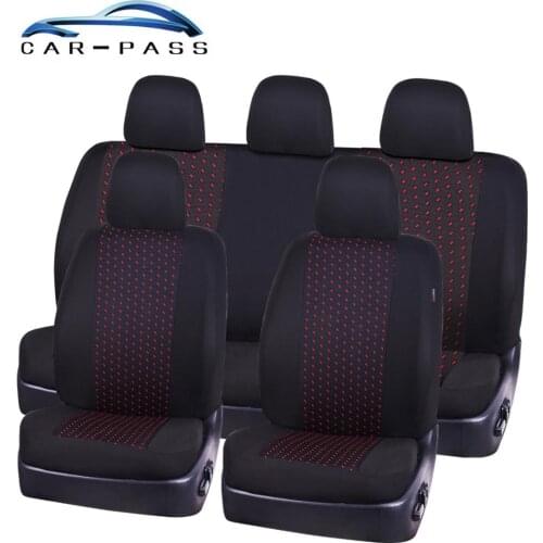Car-pass Jacquard cloth 75G black mesh complex Universal Seat Cover Fit Most Styling Car Seat Covers Car Interior protector