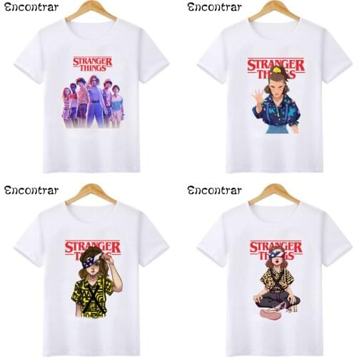 Stranger Things season 3 Print Kids T-shirts Baby Boys/Girls T shirt Eleven Cartoon Funny Tees Children Summer Tops,HKP5317