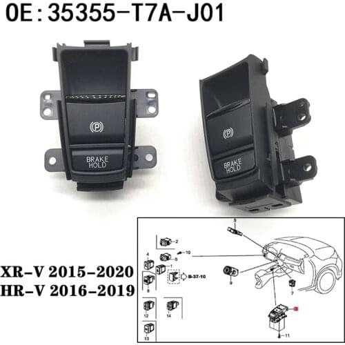 NEW-35355-T7A-J01 35355T7AJ01 for Honda HRV XRV HR-V XR-V VEZEL Electronic Automatic Hand Brake Button Parking Brake Switch