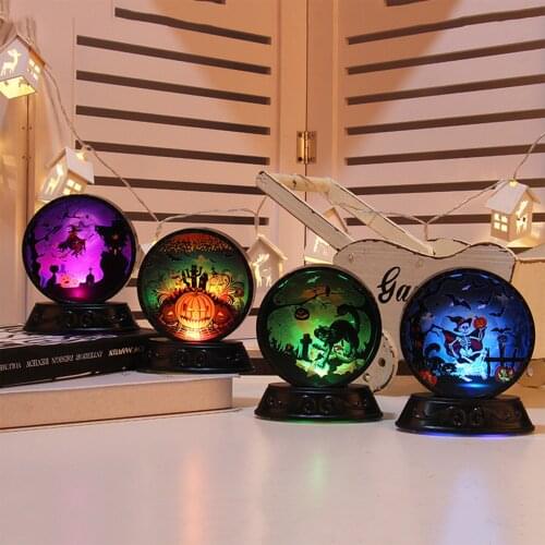 Halloween lamp witch skeleton cat pumpkin For Home or outdoor Festive Party Holiday DIY Decorations