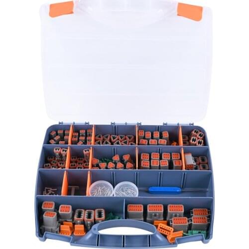 JRready 699PCS DT Connector Kit 2 3 4 6 8 12 Pin Waterproof Connector Solid Contact Pick Removal Tool for Automotive Repairing