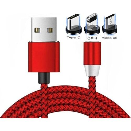 Magnetic Charger Cable Micro USB Type C Cable 2A Fast Charging Charge USBC/Type-C Wire For iPhone 7 Samsung a50 a40 note9 Cable