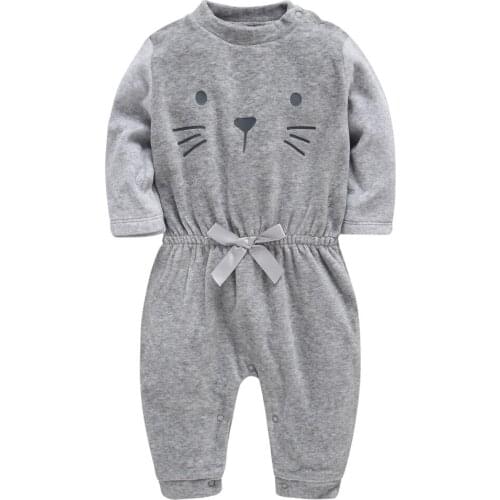 Kavkas Newborn Winter Baby Rompers Long Sleeve Cotton Baby Jumpsuit Girls ropa bebe Baby Boy Girl Clothes