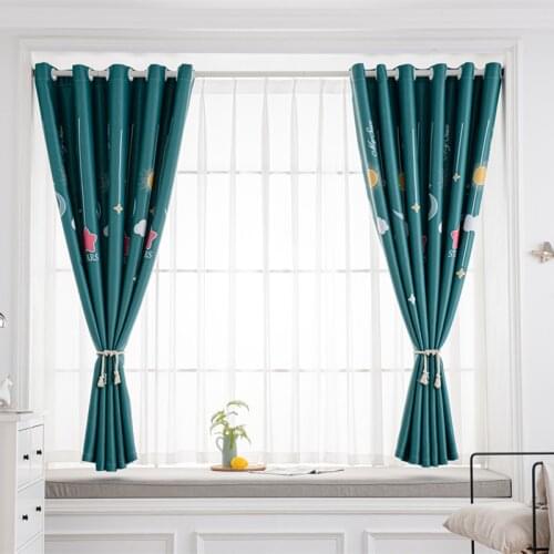 GY2852 Stra&Moon Printing 1PC Short Curtain Living Dining Room "Customise" Bedroom