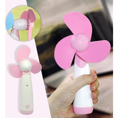 Mini Fan Portable Handheld Fan Appliances Desktop Air Cooler Outdoor Travel Pocket Fan Power By Aa Battery(not Include)#dg4