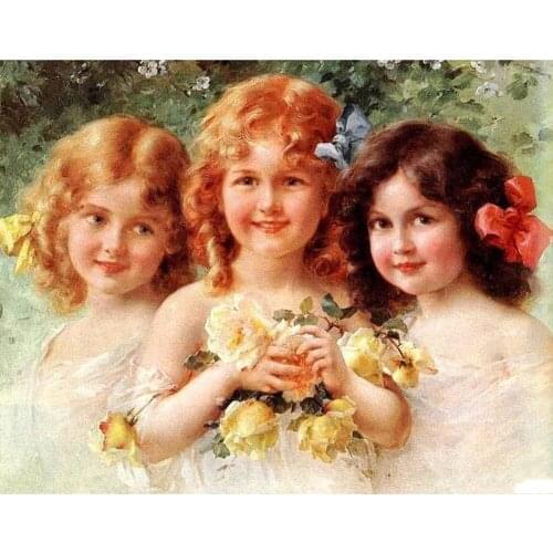 5D DIY diamond painting girls Full square/round Embroidery Pattern 3D Cross stitch kits mosaic wall stickers