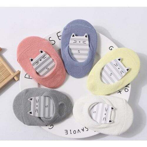 Candy Newborn Baby Sock Cartoon Short Anti Slip Ankle Socks Elastic Unisex First Walker Shoes For Infant Boys Girls Solid Color