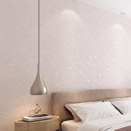 Wellyu New high-end modern minimalist plain non-woven wallpaper Pure color living room bedroom imitation diatom mud wallpaper