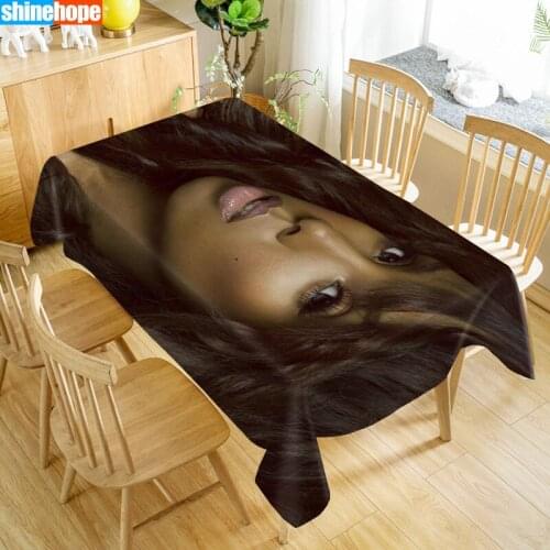 Kelly Rowland Tablecloth Waterproof Fabric Rectangular Dust-proof Table Cover For Party Home Decor TV Covers Size 140X250cm