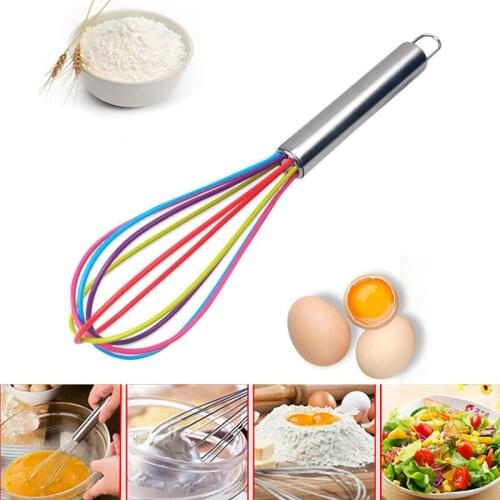 Stainless Steel Egg Beater Hand Whisk Mixer Hand Cooking Foamer Wisk Cook Mixer Cream Butter Stirring for Home Kitchen Tools