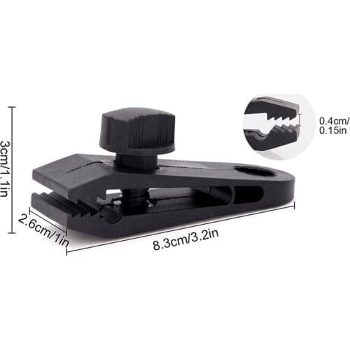 Outdoor Camping Windproof Fixed Tent Clip Nylon Multifunctional Plastic Clip Buckle Knob Tent Hook Canopy Clip
