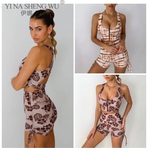 Workout Set Women Yoga Set Beauty Back Bra Sportwear Gym Shorts Fitness Leggings Workout Outdoor Sportswear 2 Piece Set Women