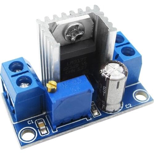1PCS LM317 Adjustable Voltage Regulator Power Supply LM317 DC-DC Converter Buck Step Down Circuit Board Module Linear Regulator