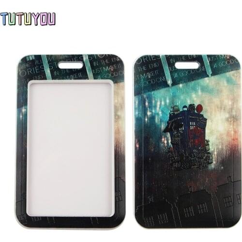 1pcs PC2767 Sci-Fi Movie Characters Doctor Lanyard Credit Card ID Holder Bag Student Travel Bank Bus Business Card Cover Badge