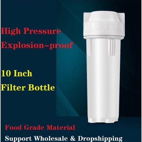 10 Inch White Cartridge Reverse Osmosis Filter Bottle 1/4'' 1/2'' Pre-filter Tool Pure Water Purification Machine Accessory