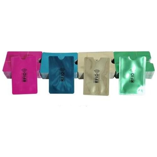 1000pcs Lacer Aluminum Foil RFID Shielded Sleeve Card Blocking IC Card Protection NFC Security Card Prevent Anti Theft Scanning