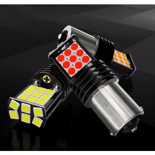 2pcs 1500Lm 1156 P21W BA15S BAU15S PY21W LED Canbus bulbs Led Backup Reverse Lights For Skoda Superb Octavia 2 FL 2010 2011 2012