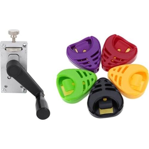 5Pcs Plastic Heart-Shaped Guitar Pick Plectrum Holder Cases & 1 Pcs Guitar Bender - For Fret Wire Bending Luthier Tool