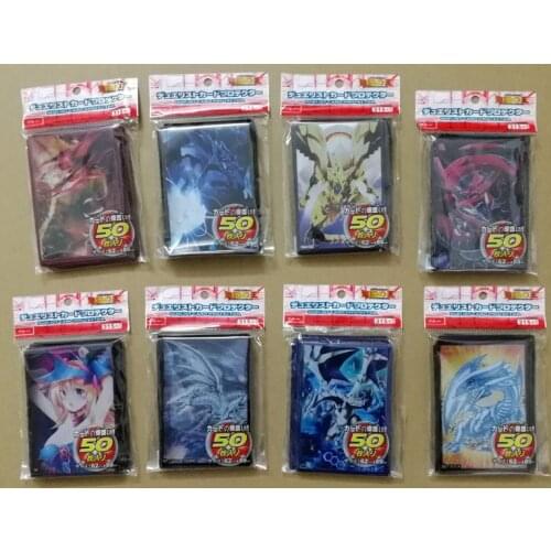50pcs/lot (1 pack) Yu-Gi-Oh! Card Cosplay Yugioh Emperor Dragon Series Board Anime Games Sleeves Card Barrier Card Protector