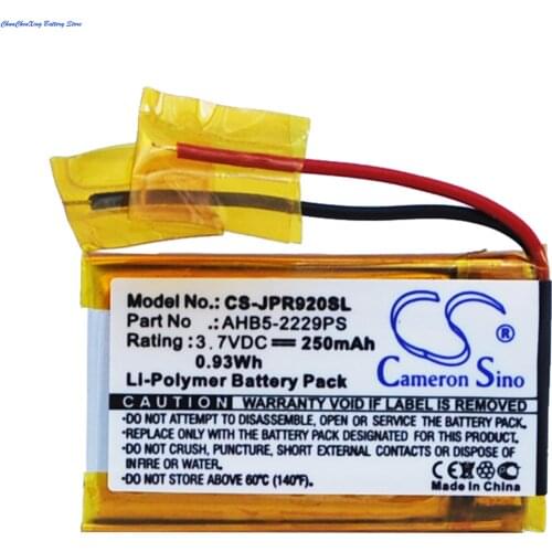 Cameron Sino 250mAh Battery AHB512229PS for Jabra Pro 900, Pro 920, Pro 923, Pro 930, Pro 935