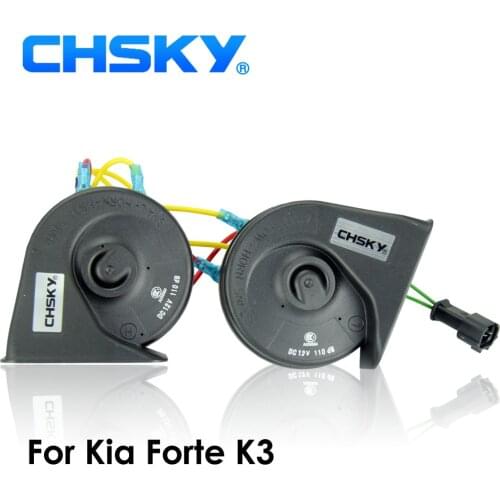 CHSKY Car Horn Snail type Horn For KIA Forte K3 2008 to 2018 12V Loudness 110-129db Auto Horn Long Life Time High Low Klaxon