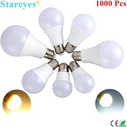 Free shipping 1000 Pcs E27 Bubble Ball Bulb 2835 SMD AC175-245V 3W 5W 7W 9W 12W 15W 18W 25W LED Globe Lamp Bulb light Lighting