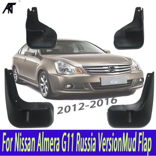 Car Mud Flaps For Nissan Almera G11 Russia Version / 2012-2016 Sylphy/2013-2015 G15 Splash Guards Mud Flap Mudguards Fender