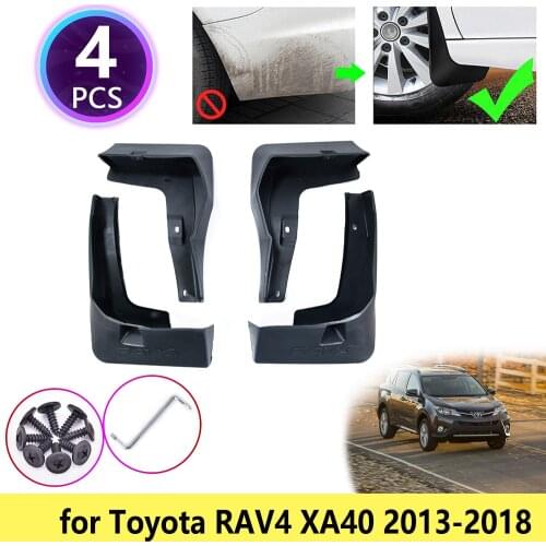 For Toyota RAV4 XA40 2013 2014 2015 2016 2017 2018 Mudguards Mudflap Fender Mud Flaps Splash Flap Guards Front Rear Accessories
