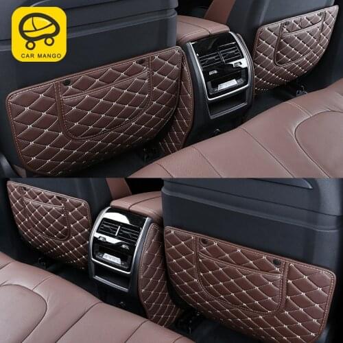 CarManGo For BMW X5 G05 2019 Car Care Seat Back Protector Cover Leather Anti-Kick Mat Pad Cushion Interior Accessories
