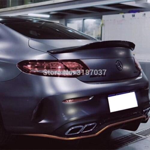 For Mercedes - Mercedes-Benz new C-class 2016-17 PSM Carbon Fiber Rear Roof Spoiler Wing Trunk Lip Boot Cover Car Styling
