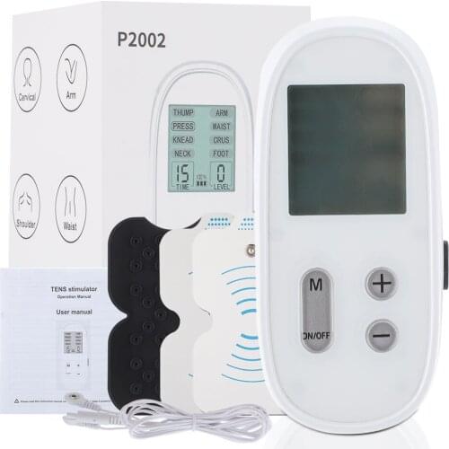 Electric Tens Machine EMS Acupuncture Body Massage Digital Therapy Massager Muscle Stimulator Tens Massage Health Care