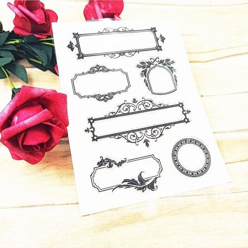Hot selling Dialog box transparent clear stamp / silicone seal roller stamp DIY scrapbook album / card production
