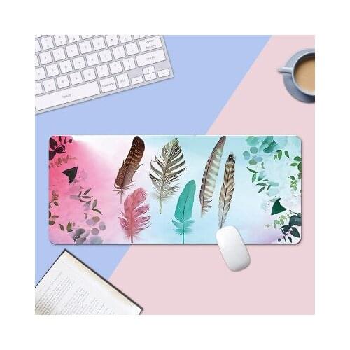 Scandinavian style mouse pad Trendy office computer Non-slip mouse pad PU extra long table mat