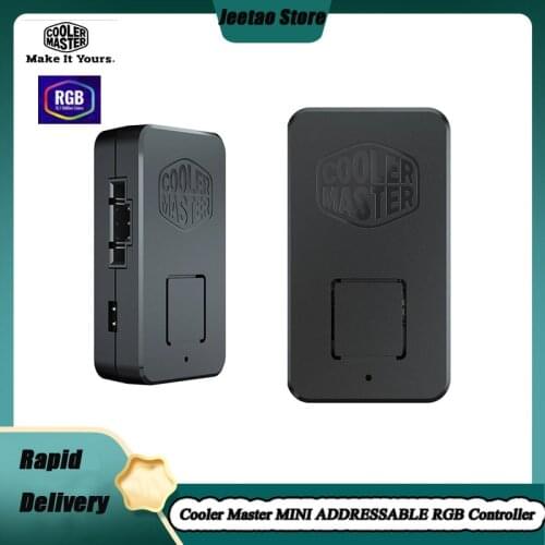 Cooler Master MINI ADDRESSABLE RGB LED Controller Multi-Mode Lighting 5V ARGB Header Controller With Magnet Design,Reset Button