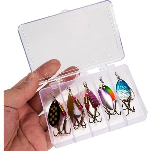 Hot!10pcs/Set Fishing Spoon Lures Spinner Bait Fishing Wobbler Metal Baits Spinner Bait Isca Artificial Free With Box