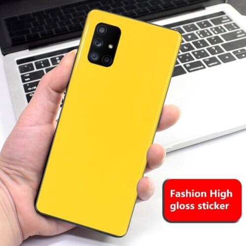 NOTOW fashion High gloss sticker protective film mobile back sticker for Samsung Galaxy A10/a50/A30/A70/A51/A71/A40/A40S/A30S