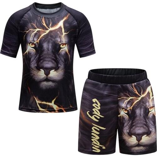 New Design Cody Lundin 4 -14 Years Kids Tops And Shorts Digital Printed Sport Sets Children 2 Pieces