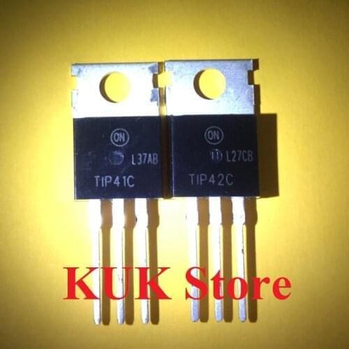Real Original 100% NEW TIP41C TIP42C TO-220 50Pair = TIP41C 50PCS + TIP42C 50PCS