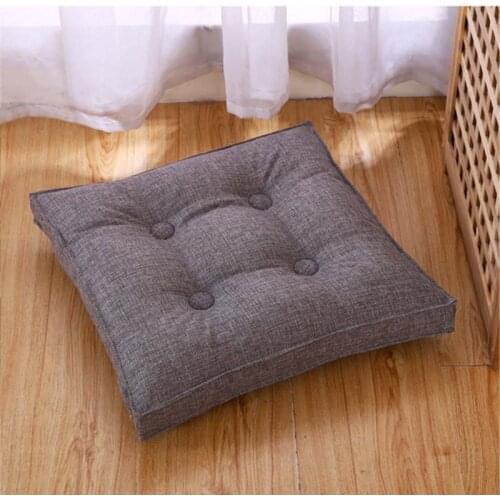 Orthopedic Soft Chair Seat Pad Chair Back Cushion Chaise Lounge Backrest Square Thickened Office Mat Pouf Futon