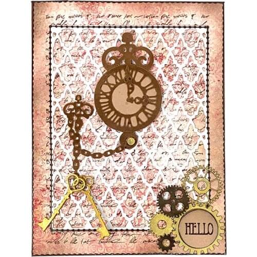 Panalisacraft vintage pocket clock Metal Cutting Dies for DIY Scrapbooking/Card Making/Kids Fun Decoration Supplies