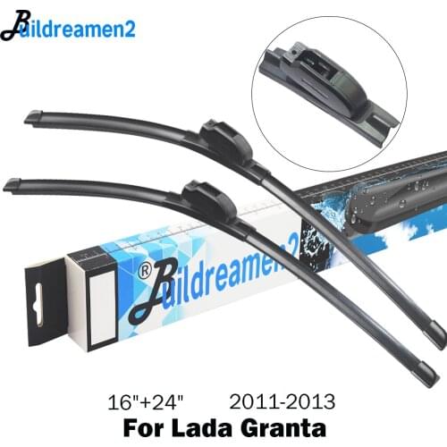 Buildreamen2 2 Pieces Car Wiper Blade Rubber Front Windscreen Wiper Styling For Lada Granta 2011 2012 2013