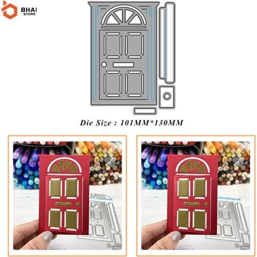 Carbon Steel Metal Cutting Die DIY A Door Suitable for Decorative Scrapbook Album Festival Card Making 2021