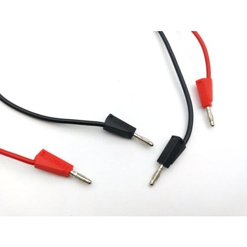 2pcs BANANA TO Banana Plug High Voltage silicone Cable Test