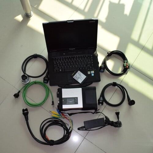 Super MB Star C5 SD Connect with laptop cf-52 Toughbook diagnostic PC with mb star c5 newest software 2021.06v 360gb ssd