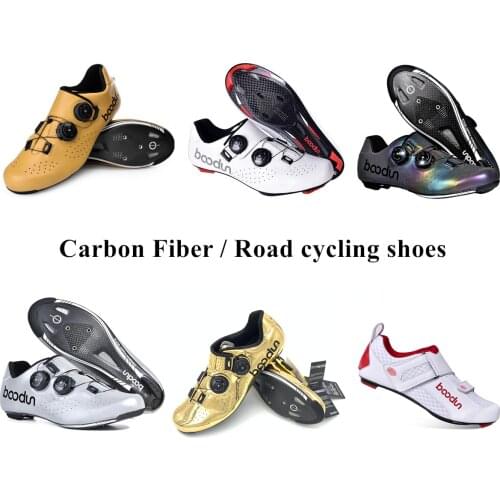 Professional Road Cycling Shoes Carbon Fiber Ultralight self-locking Shoes Triathlon Bicycle Racing Shoes road bicycle sneakers