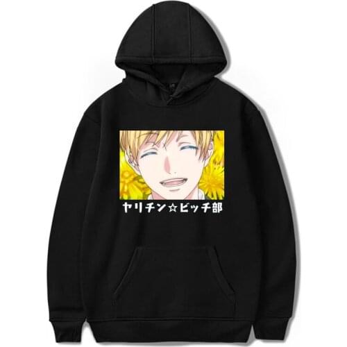 Japanese Anime Yarichin b Club Hoodies Aesthetics Pullover Man/Woman Unisex Sweatshirt Fashion Harajuku Oversized Clothing Tops